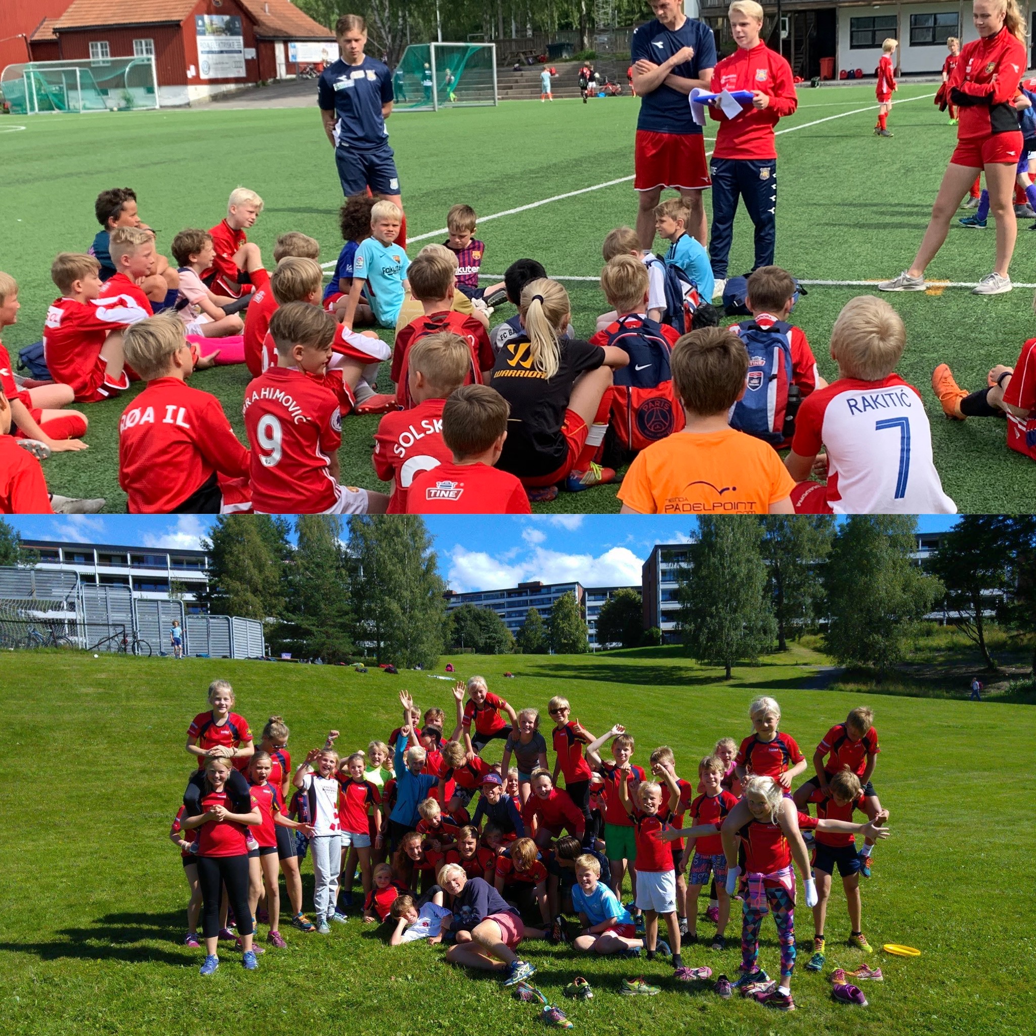 Tine Fotballskole og Røa ILs sommerskiskole